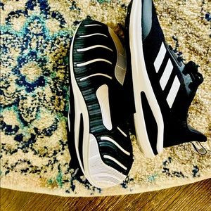 Size 4- never worn before - girls adidas sneakers